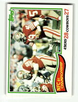 1982 Topps Base Set #8 81 NFC Championship