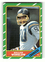 1986 Topps Base Set #237 Kellen Winslow