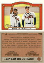 2021 Topps Heritage High Number Combo Cards #CC-6 Freddie Freeman|Ronald Acuna Jr.