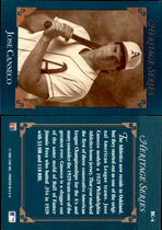 1992 Studio Heritage #BC-4 Jose Canseco
