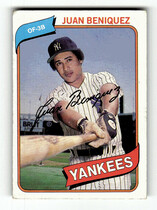 1980 Topps Base Set #114 Juan Beniquez