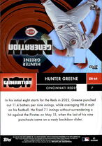 2022 Topps Update Generation Now #GN-64 Hunter Greene