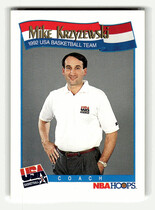 1991 NBA Hoops Base Set #588 Mike Krzyzewski