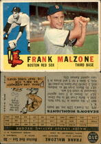 1960 Topps Base Set #310 Frank Malzone