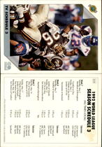 1992 Ultimate WLAF #123 1992 Tv Schedule