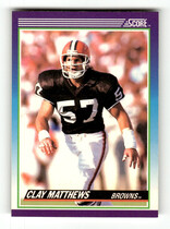 1990 Score Base Set #177 Clay Mathews