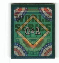 1991 Score World Series Trivia (Green Backs) #70 Q&