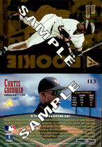 1995 Pinnacle Zenith Samples #113 Curtis Goodwin