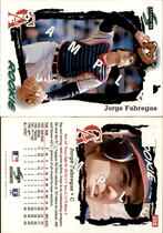 1995 Score Samples #288 Jorge Fabregas