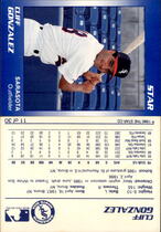 1990 Star Sarasota White Sox #11 Cliff Gonzalez