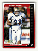 2002 Score Base Set #308 Anthony Weaver