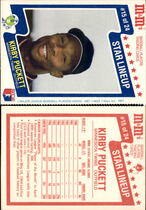 1987 M & Ms Star Lineup #15 Kirby Puckett