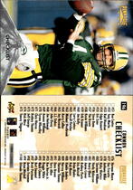 1996 Pinnacle Premium Stock Silver #196 Brett Favre|Checklist