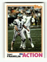 1982 Topps Base Set #444 Tony Franklin