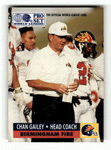 1991 Pro Set WLAF Inserts #WL6 Chan Gailey