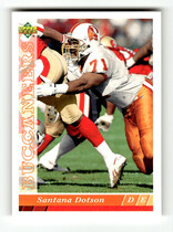 1993 Upper Deck Base Set #521 Santana Dotson