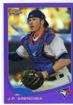 2013 Topps Chrome Purple Refractors #42 J.P. Arencibia