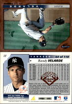 1996 Score Dugout Collection Set A #48 Randy Velarde