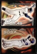 2000 SkyBox Dominion Double Play Plus #9 Sosa|Thomas