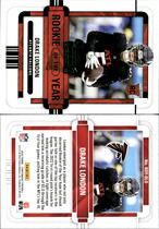 2022 Panini Contenders Rookie of the Year Contenders Emerald #7 Drake London