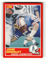 1989 Score Base Set #182 John Grimsley