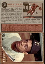 1962 Topps Base Set #122 Norm Bass