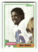 1981 Topps Base Set #156 Mike Dennis