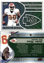 1999 Pacific Team Checklists #15 Andre Rison