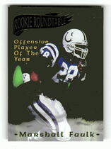 1995 Collectors Edge Excalibur Rookie Roundtable Redemption Gold #25 Marshall Faulk