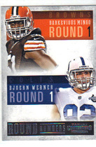 2013 Panini Contenders Round Numbers #2 Barkevious Mingo|Bjoern Werner
