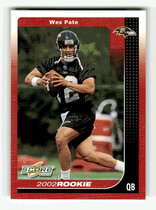 2002 Score Base Set #266 Wes Pate