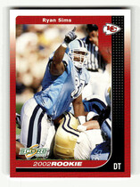 2002 Score Base Set #306 Ryan Sims