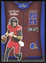 2023 Leaf Draft Blue #80 Spencer Rattler