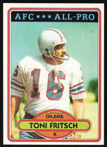 1980 Topps Base Set #165 Toni Fritsch