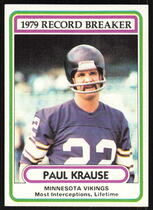 1980 Topps Base Set #4 Paul Krause