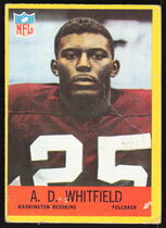 1967 Philadelphia Base Set #191 A.D. Whitfield