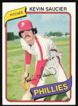 1980 Topps Philadelphia Phillies Burger King #22 Kevin Saucier