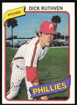 1980 Topps Philadelphia Phillies Burger King #19 Dick Ruthven