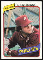 1980 Topps Philadelphia Phillies Burger King #11 Greg Luzinski
