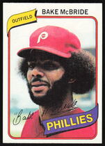 1980 Topps Philadelphia Phillies Burger King #9 Bake McBride