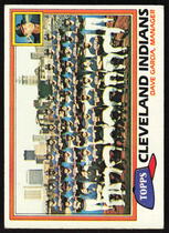 1981 Topps Base Set #665 Indians Team