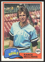 1981 Topps Base Set #433 Rance Mulliniks