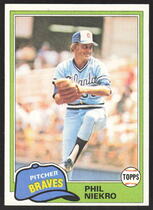 1981 Topps Base Set #387 Phil Niekro