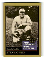 1991 ENOR Pro Football HOF #112 Steve Owen