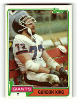 1981 Topps Base Set #14 Gordon King