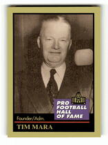 1991 ENOR Pro Football HOF #91 Tim Mara