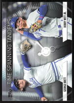 2023 Topps Update Time Spanning Tandems #TS-30 Bobby Witt Jr.|George Brett