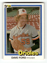 1981 Donruss Base Set #552 Dave Ford