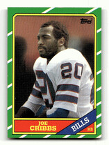 1986 Topps Base Set #385 Joe Cribbs