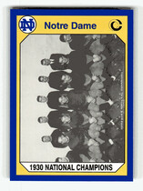 1990 Collegiate Collection Notre Dame 200 #140 1930 National Champ